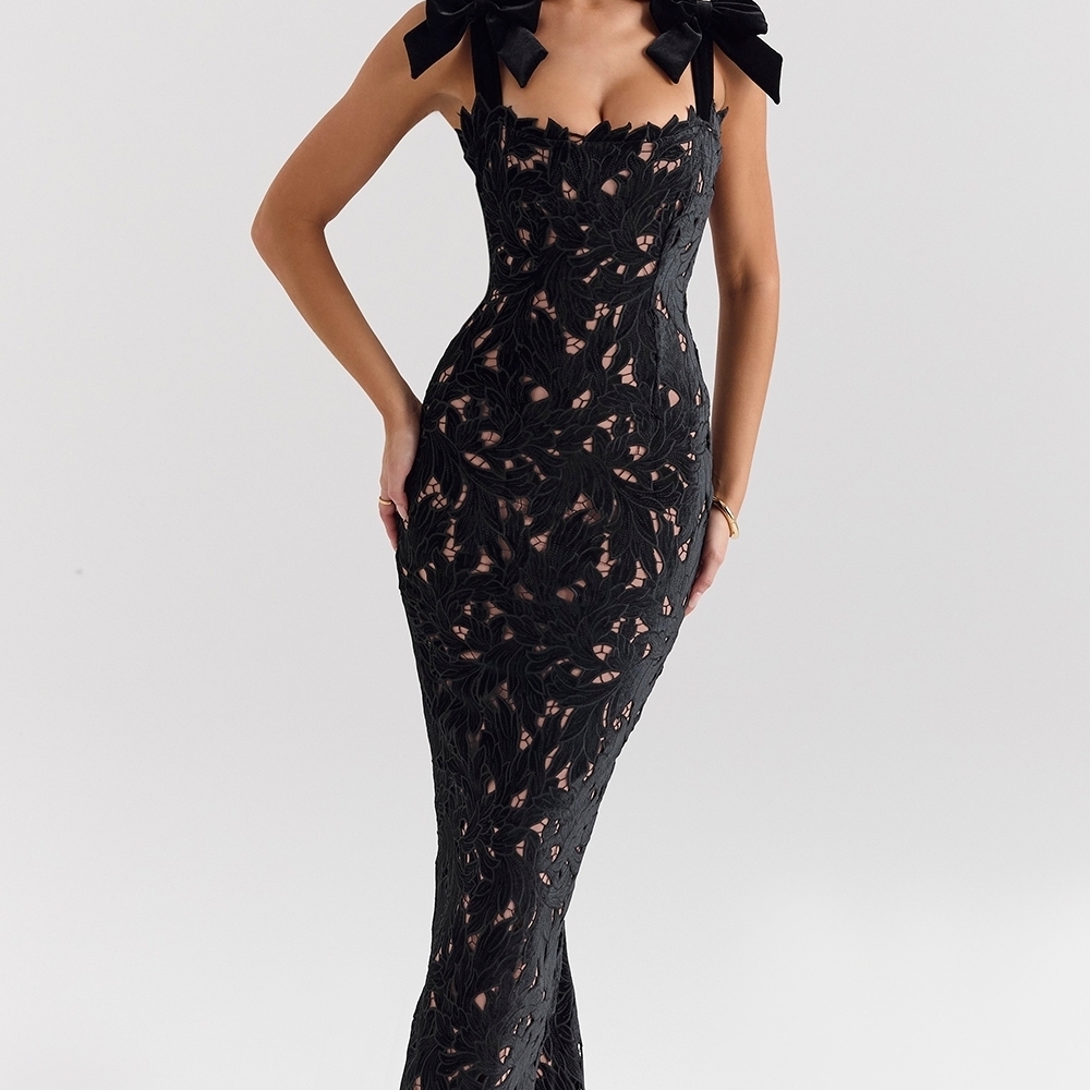 House of CB Black TIFF Maxi Dress